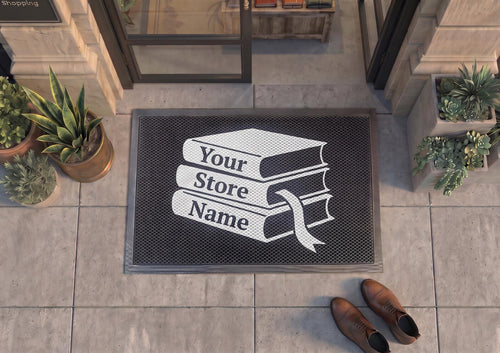 Custom Bookstore Doormat | Personalized Book Shop Mat | Bookwork Gift | UV Print - OBM Distribution, Inc.