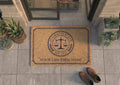 Personalized Law Firm Doormat | Custom Attorney Welcome Mat | Law Office Decor | Laser Engraved - OBM Distribution, Inc.