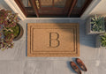 Personalized Monogram Doormat | Custom Single Initial Welcome Mat | Wedding Gift | Laser Engraved - OBM Distribution, Inc.