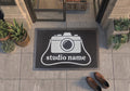 Custom Photography Studio Doormat | Personalized Photographer Mat | Camera Studio Gift | UV Print - OBM Distribution, Inc.